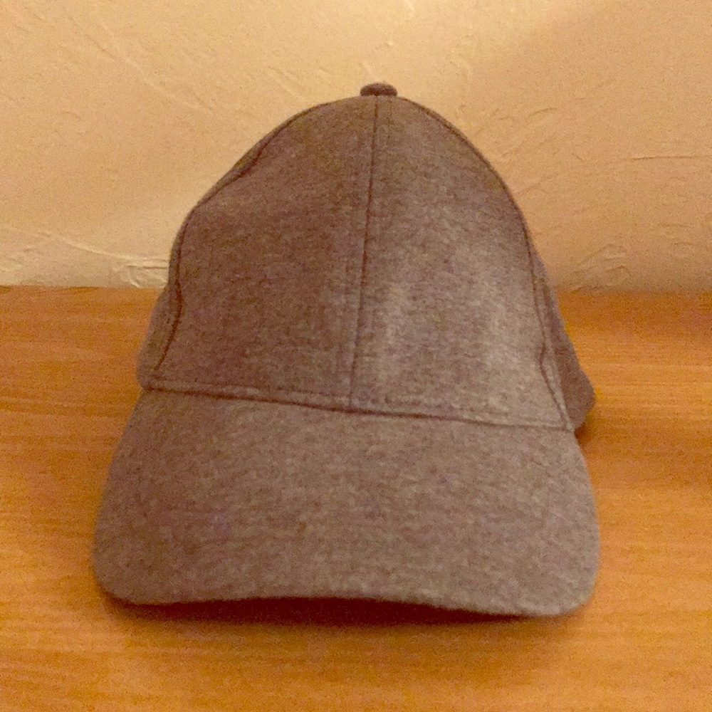 Gray baseball cap
